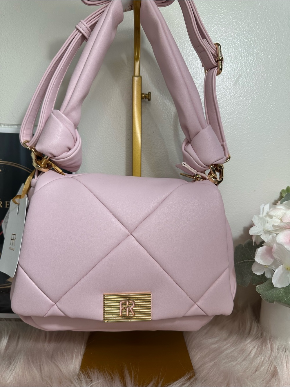 Firano pink bag  Quilted Shoulder/crossbody Bag